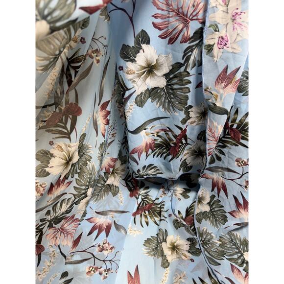 Women’s Beach Coastal Tropical Maxi Sun Dress Sz XL High Low Cruise Vacation - Picture 2 of 10